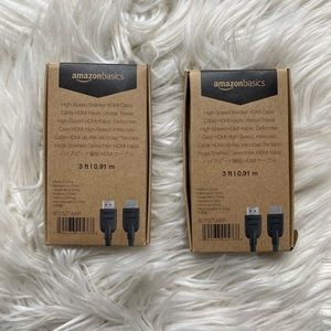 Amazon Basics HDMI cable x2